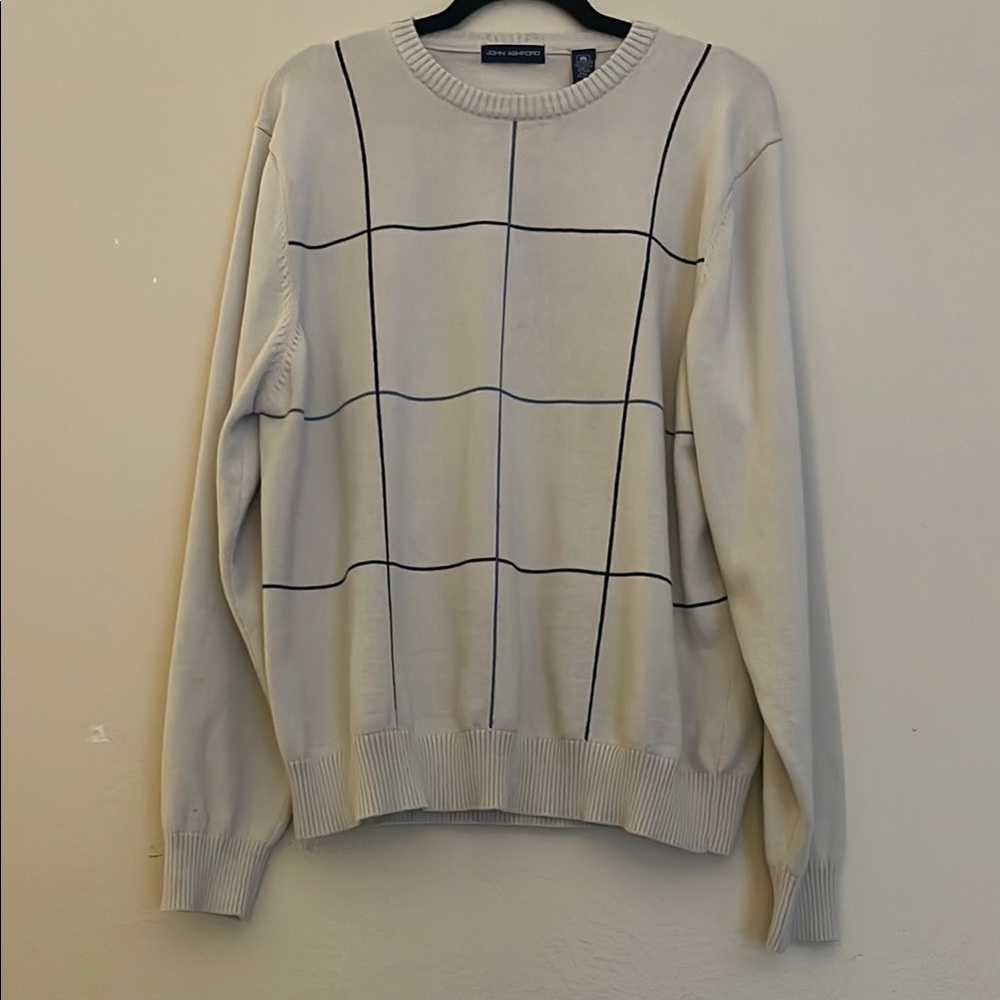 John Ashford 100% Cotton Crewneck Golf ⛳️ Sweater